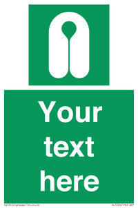 Custom sign safe condition Lifejacket